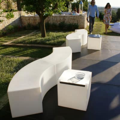 Location de table basse pour réception Toulouse - Table Kubo Inox PSB Lounge